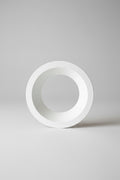 USAI Lighting B4RDF-S-WH-TRM 4.5" Round Downlight Flange Trim Clear Solite Glass