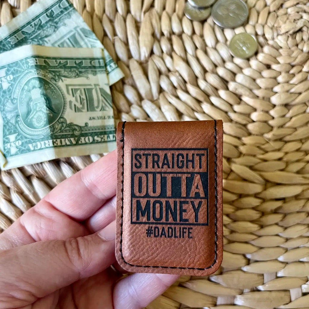 Men's Leatherette Money Clip