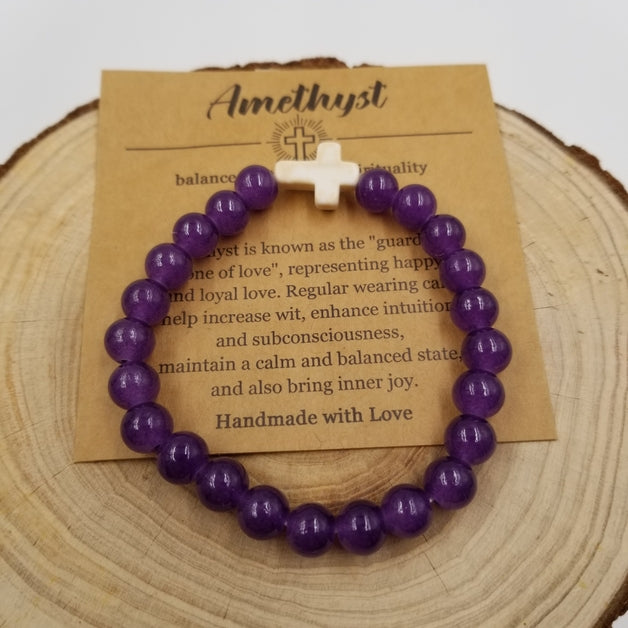 Natural Stone Turquoise Cross Chakra Bracelet