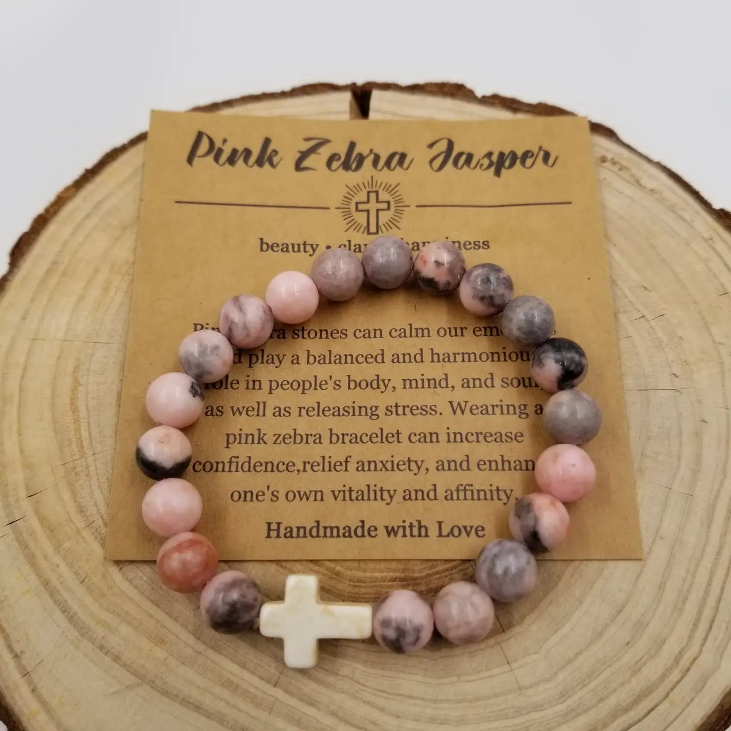 Natural Stone Turquoise Cross Chakra Bracelet