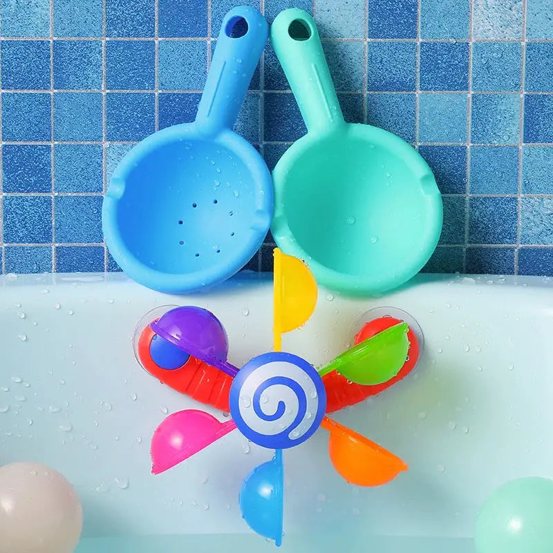 Baby Windmill Rotary Table Bath Toy