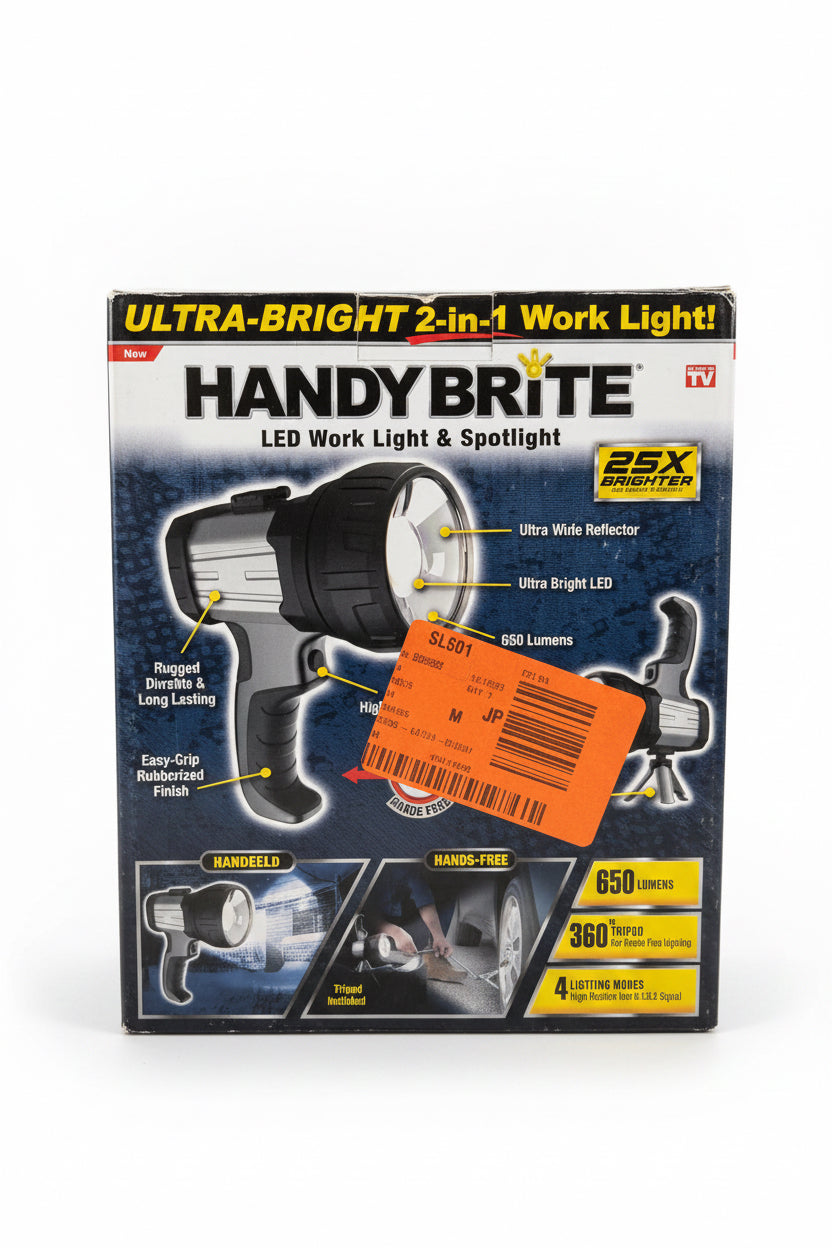 Handy Brite 2-in-1 Handheld + Hands-Free LED Work Light & Spotlight with Tripod