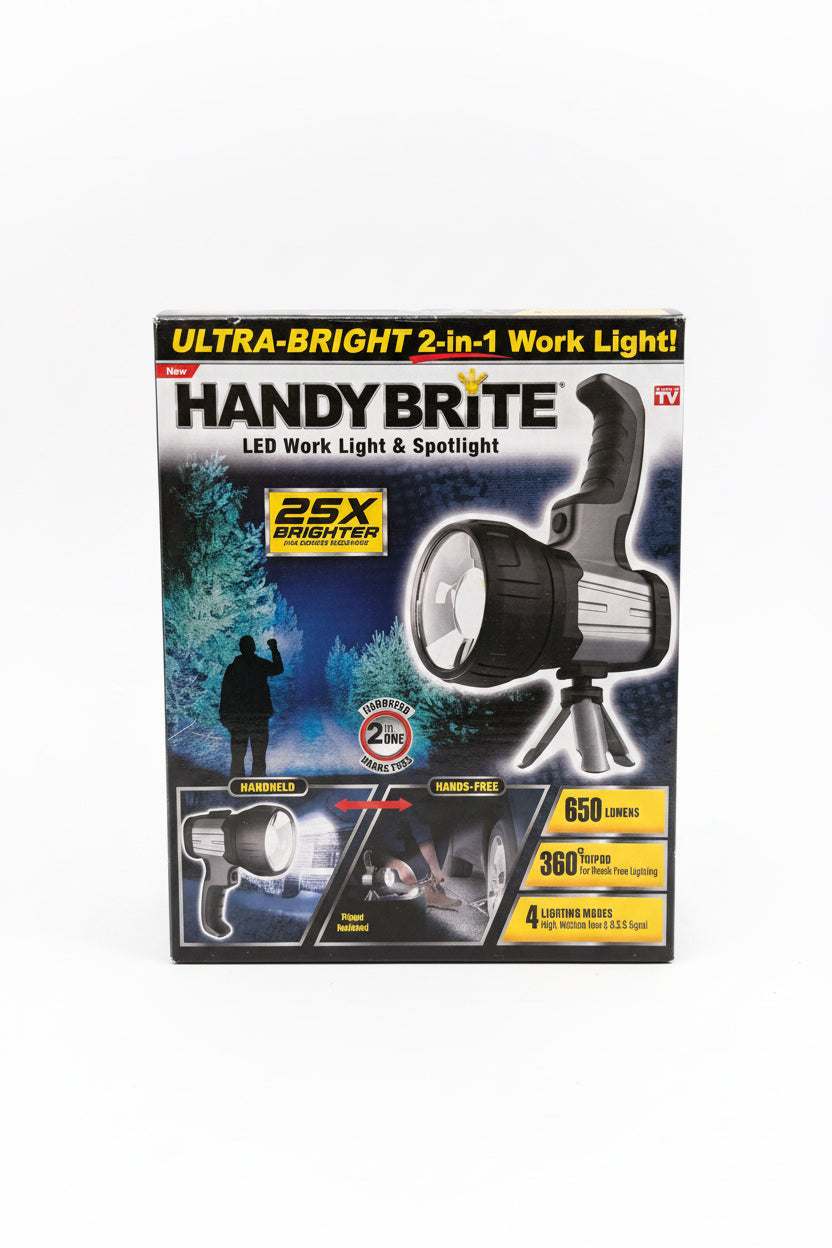 Handy Brite 2-in-1 Handheld + Hands-Free LED Work Light & Spotlight with Tripod