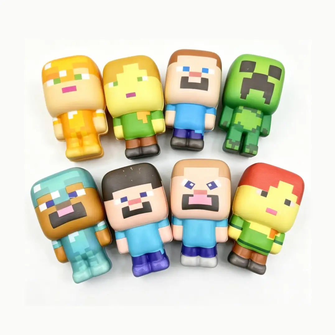 Minecraft Squishy Stress Relief Toy Squeeze Fidget Toy