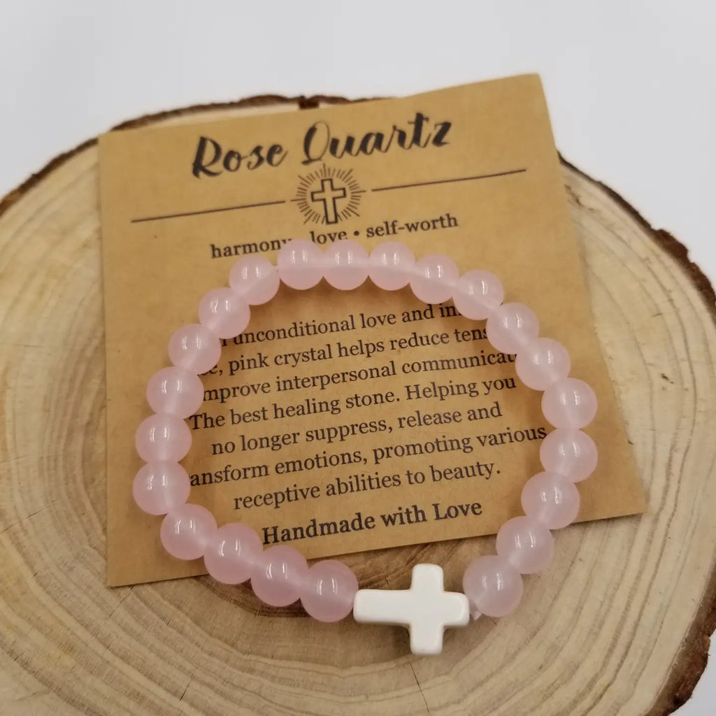 Natural Stone Turquoise Cross Chakra Bracelet