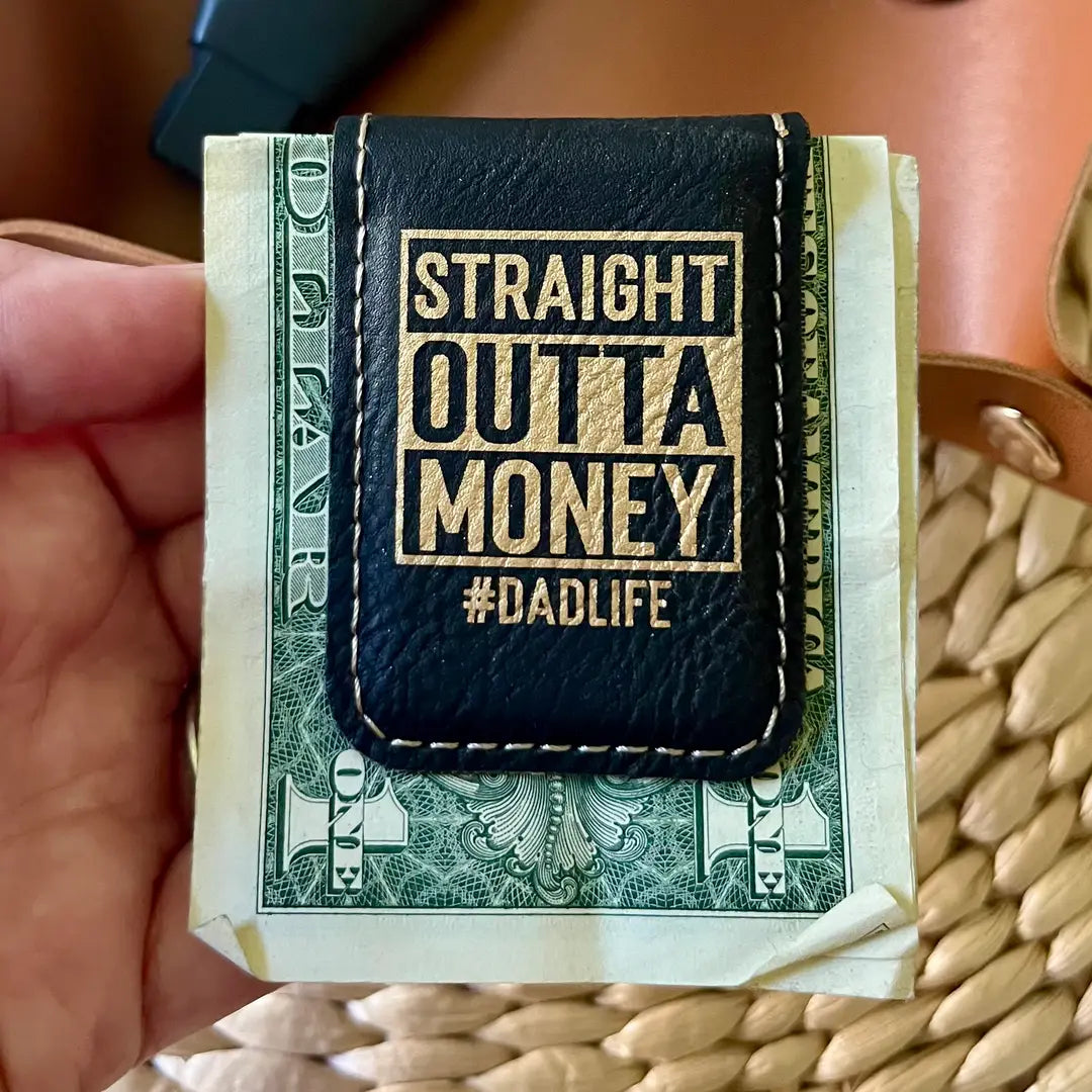 Men's Leatherette Money Clip